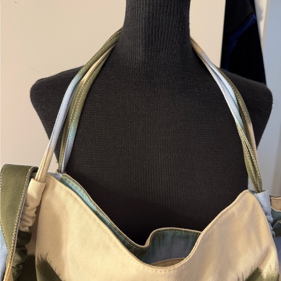 Rachel Comey Green and Blue Tie-Dye Shoulder Bag - Picture 3 of 9